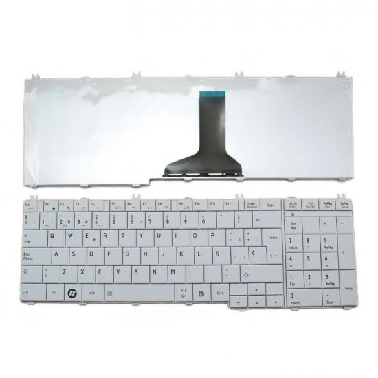TECLADO ESPAÑOL TOSHIBA SATELLITE L650 L670 PRO L670 | BLANCO TOSHIBA 02749C
